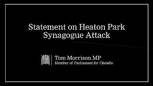 Graphic staing 'Statement on Heaton Park Synagogue Attack'