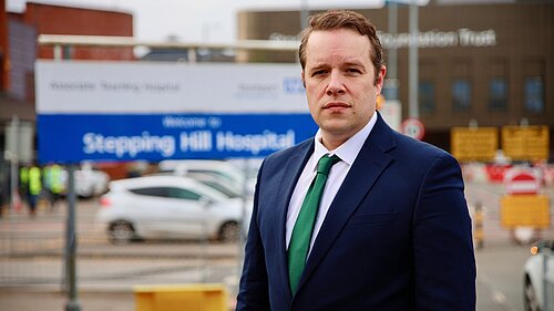 Tom at Stepping Hill Hospital