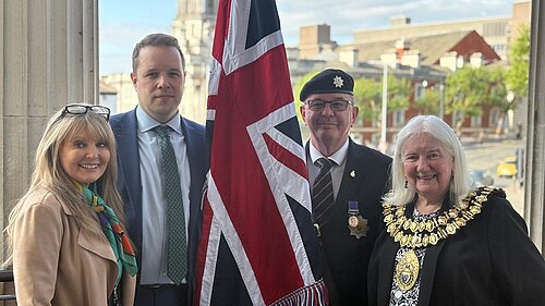 Tom Morrison MP at VE Day Commemoration