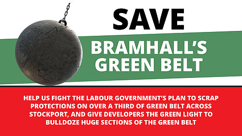 Save Bramhall's Green Belt Graphic